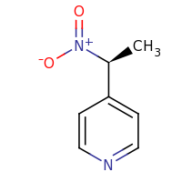 2d structure of 4-[(1S)-1-nitroethyl]pyridine