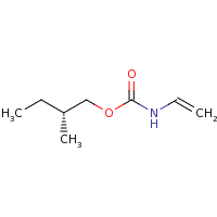 2d structure of (2R)-2-methylbutyl N-ethenylcarbamate
