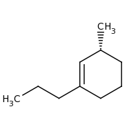 2d structure of (3R)-3-methyl-1-propylcyclohex-1-ene