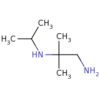 2d structure of (1-amino-2-methylpropan-2-yl)(propan-2-yl)amine