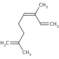 2d structure of (3Z)-3,7-dimethylocta-1,3,7-triene