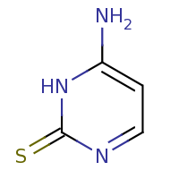 2d structure of 6-amino-1,2-dihydropyrimidine-2-thione