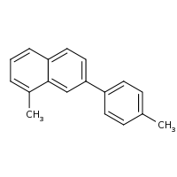 2d structure of 1-methyl-7-(4-methylphenyl)naphthalene