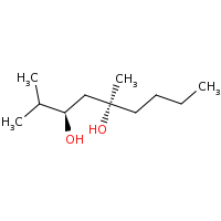 2d structure of (3R,5R)-2,5-dimethylnonane-3,5-diol