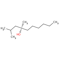2d structure of (4R)-2,4-dimethyldecan-4-ol