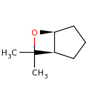2d structure of (1R,5S)-7,7-dimethyl-6-oxabicyclo[3.2.0]heptane
