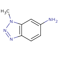 2d structure of 1-methyl-1H-1,2,3-benzotriazol-6-amine