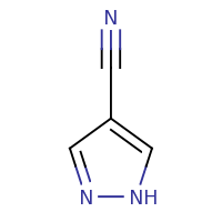 2d structure of 1H-pyrazole-4-carbonitrile