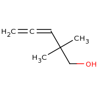 2d structure of 2,2-dimethylpenta-3,4-dien-1-ol