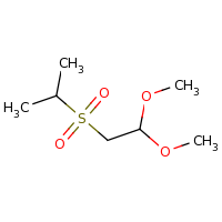 2d structure of 1,1-dimethoxy-2-(propane-2-sulfonyl)ethane