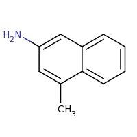 2d structure of 4-methylnaphthalen-2-amine