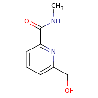 2d structure of 6-(hydroxymethyl)-N-methylpyridine-2-carboxamide
