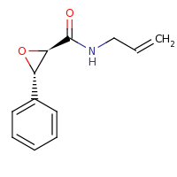 2d structure of (2R,3S)-3-phenyl-N-(prop-2-en-1-yl)oxirane-2-carboxamide