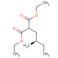 2d structure of 1,3-diethyl 2-[(2R)-2-methylbutyl]propanedioate