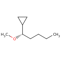 2d structure of [(1S)-1-methoxypentyl]cyclopropane