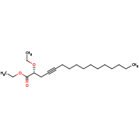 2d structure of ethyl (2R)-2-ethoxyhexadec-4-ynoate