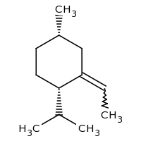 2d structure of (1S,4S)-2-ethylidene-4-methyl-1-(propan-2-yl)cyclohexane