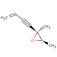 2d structure of (2S,3R)-2-(but-3-en-1-yn-1-yl)-2,3-dimethyloxirane