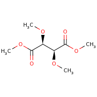 2d structure of 1,4-dimethyl (2S,3S)-2,3-dimethoxybutanedioate