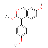 2d structure of 1-[2,2-dimethoxy-1-(4-methoxyphenyl)ethyl]-4-methoxybenzene