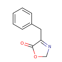 2d structure of 4-benzyl-2,5-dihydro-1,3-oxazol-5-one