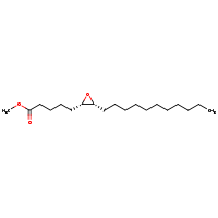 2d structure of methyl 5-[(2S,3R)-3-undecyloxiran-2-yl]pentanoate