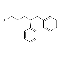 2d structure of [(2S)-2-phenylhexyl]benzene