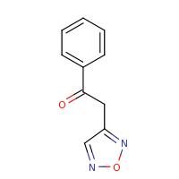 2d structure of 2-(1,2,5-oxadiazol-3-yl)-1-phenylethan-1-one