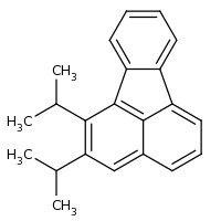 2d structure of 1,2-bis(propan-2-yl)fluoranthene