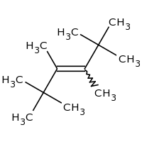 2d structure of 2,2,3,4,5,5-hexamethylhex-3-ene