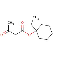 2d structure of 1-ethylcyclohexyl 3-oxobutanoate