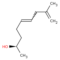 2d structure of (2R)-8-methylnona-5,8-dien-2-ol