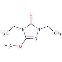2d structure of 1,4-diethyl-3-methoxy-4,5-dihydro-1H-1,2,4-triazol-5-one