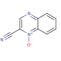 2d structure of 2-cyanoquinoxalin-1-ium-1-olate