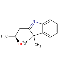 2d structure of (2S)-1-(3,3-dimethyl-3H-indol-2-yl)propan-2-ol