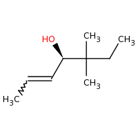 2d structure of (4R)-5,5-dimethylhept-2-en-4-ol
