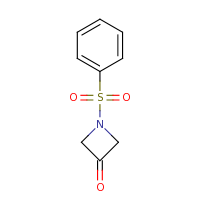 2d structure of 1-(benzenesulfonyl)azetidin-3-one