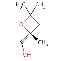 2d structure of [(2R)-2,4,4-trimethyloxetan-2-yl]methanol