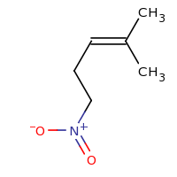 2d structure of 2-methyl-5-nitropent-2-ene
