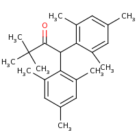 2d structure of 3,3-dimethyl-1,1-bis(2,4,6-trimethylphenyl)butan-2-one