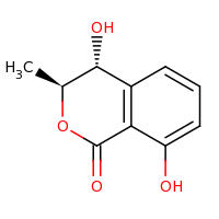 2d structure of (3S,4R)-4,8-dihydroxy-3-methyl-3,4-dihydro-1H-2-benzopyran-1-one