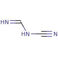 2d structure of N-cyanomethanimidamide