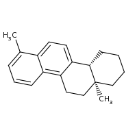 2d structure of (4aR,12aS)-7,12a-dimethyl-1,2,3,4,4a,11,12,12a-octahydrochrysene