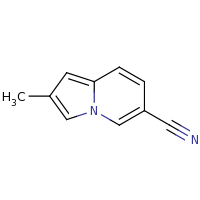 2d structure of 2-methylindolizine-6-carbonitrile
