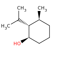 2d structure of (1R,2R,3S)-3-methyl-2-(propan-2-yl)cyclohexan-1-ol
