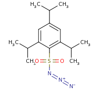 2d structure of 2,4,6-tris(propan-2-yl)benzene-1-sulfonyl azide