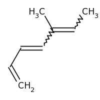 2d structure of 5-methylhepta-1,3,5-triene