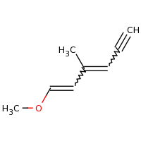 2d structure of 1-methoxy-3-methylhexa-1,3-dien-5-yne