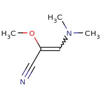 2d structure of 3-(dimethylamino)-2-methoxyprop-2-enenitrile