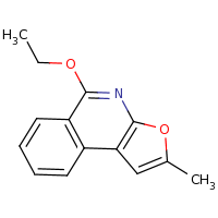 2d structure of 5-ethoxy-2-methylfuro[2,3-c]isoquinoline